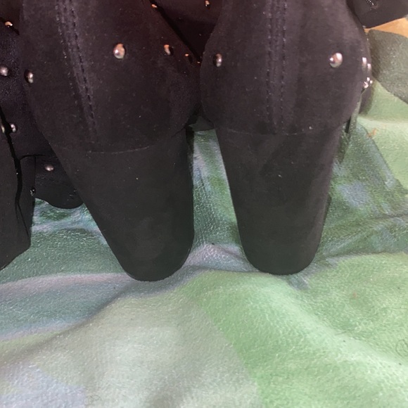 Over the knee black studded boots size 10 - Picture 4 of 4
